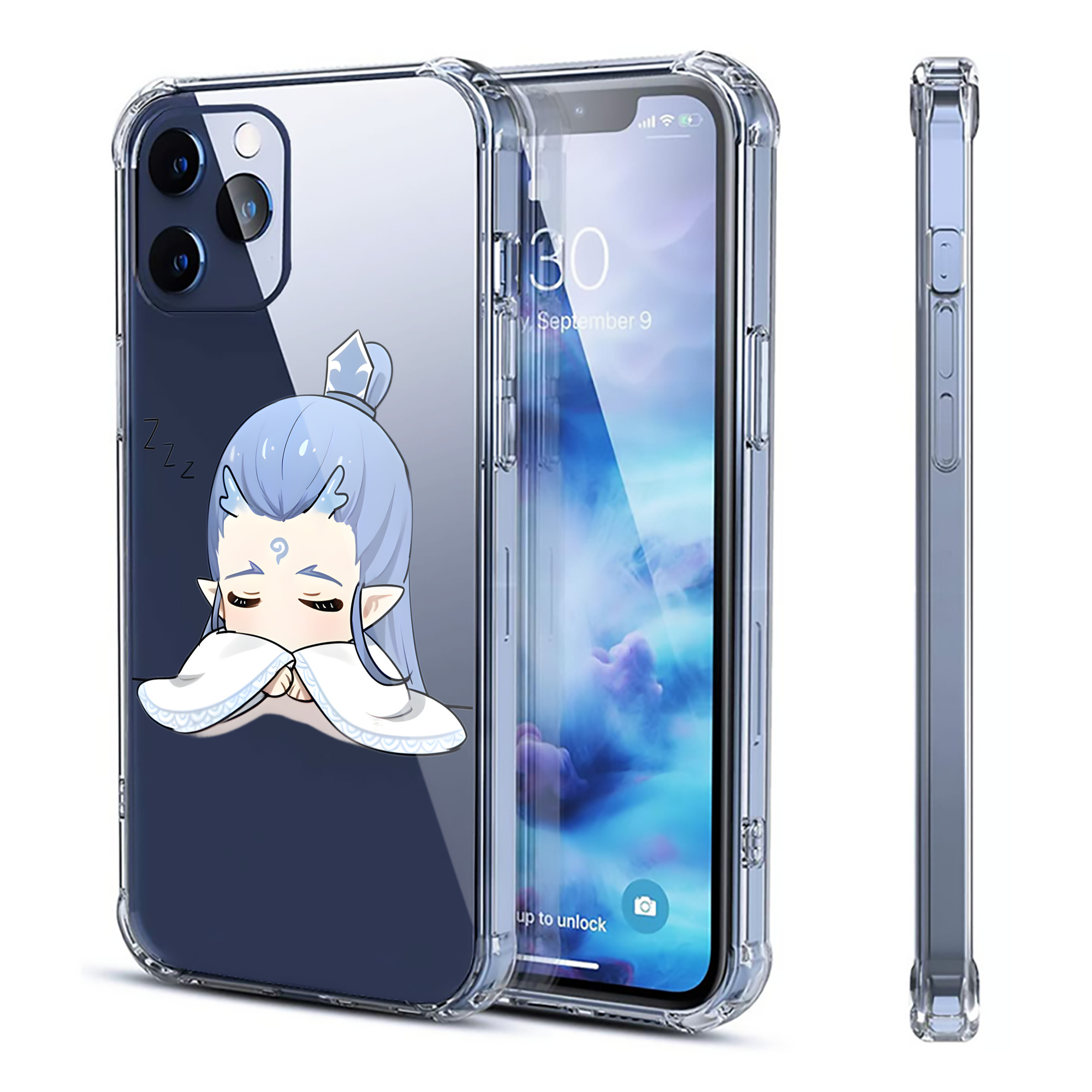 （画像用） Ne Zha 2 ナタ 魔童の大暴れ 【iPhone 12シリーズ対応】透明スマホケース（クリアソフトケース）